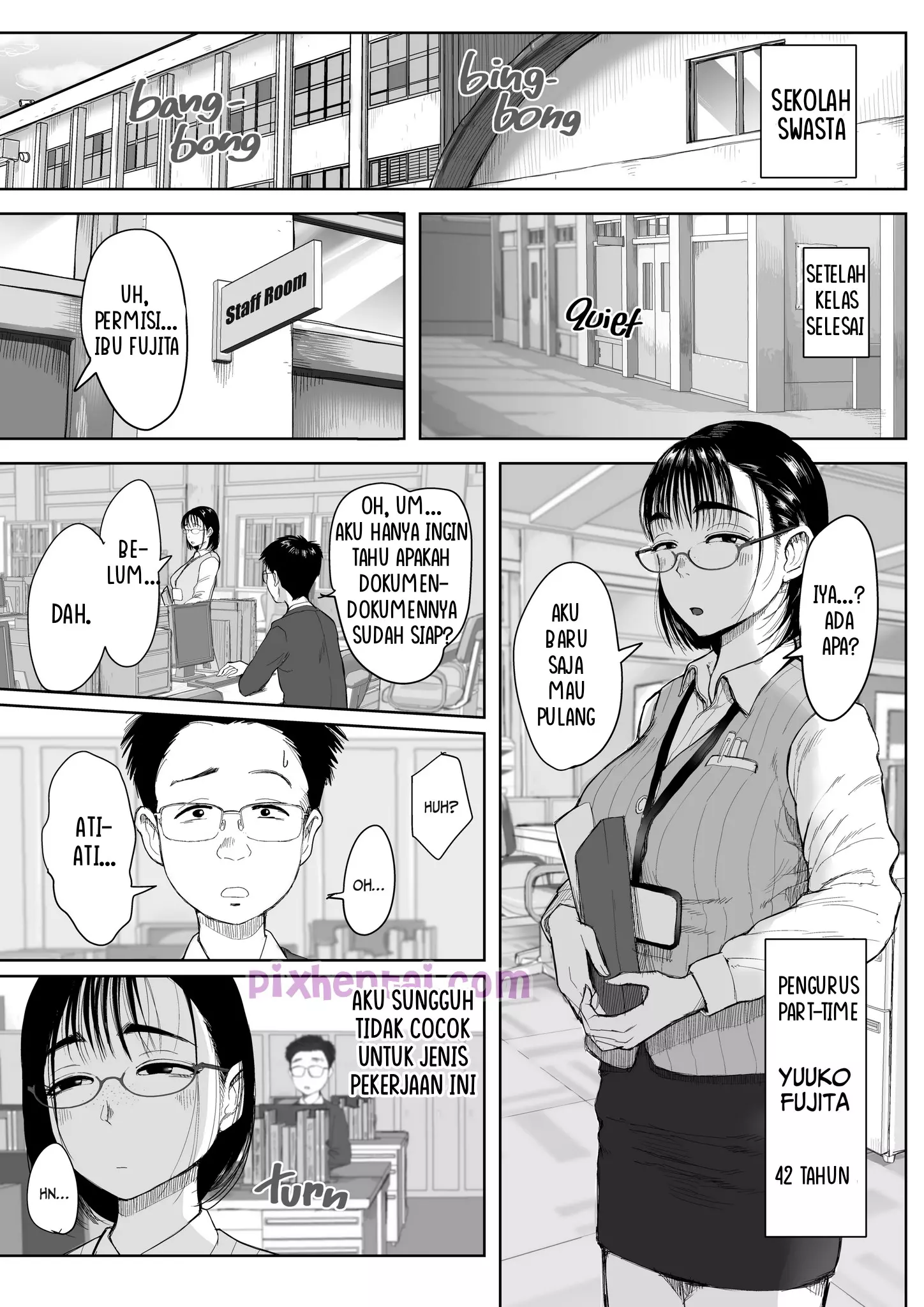 Komik hentai xxx manga sex bokep Boku to Jimuin no Fujita-san chapter 2 4